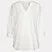 V-neck casual shirt with cropped sleeve